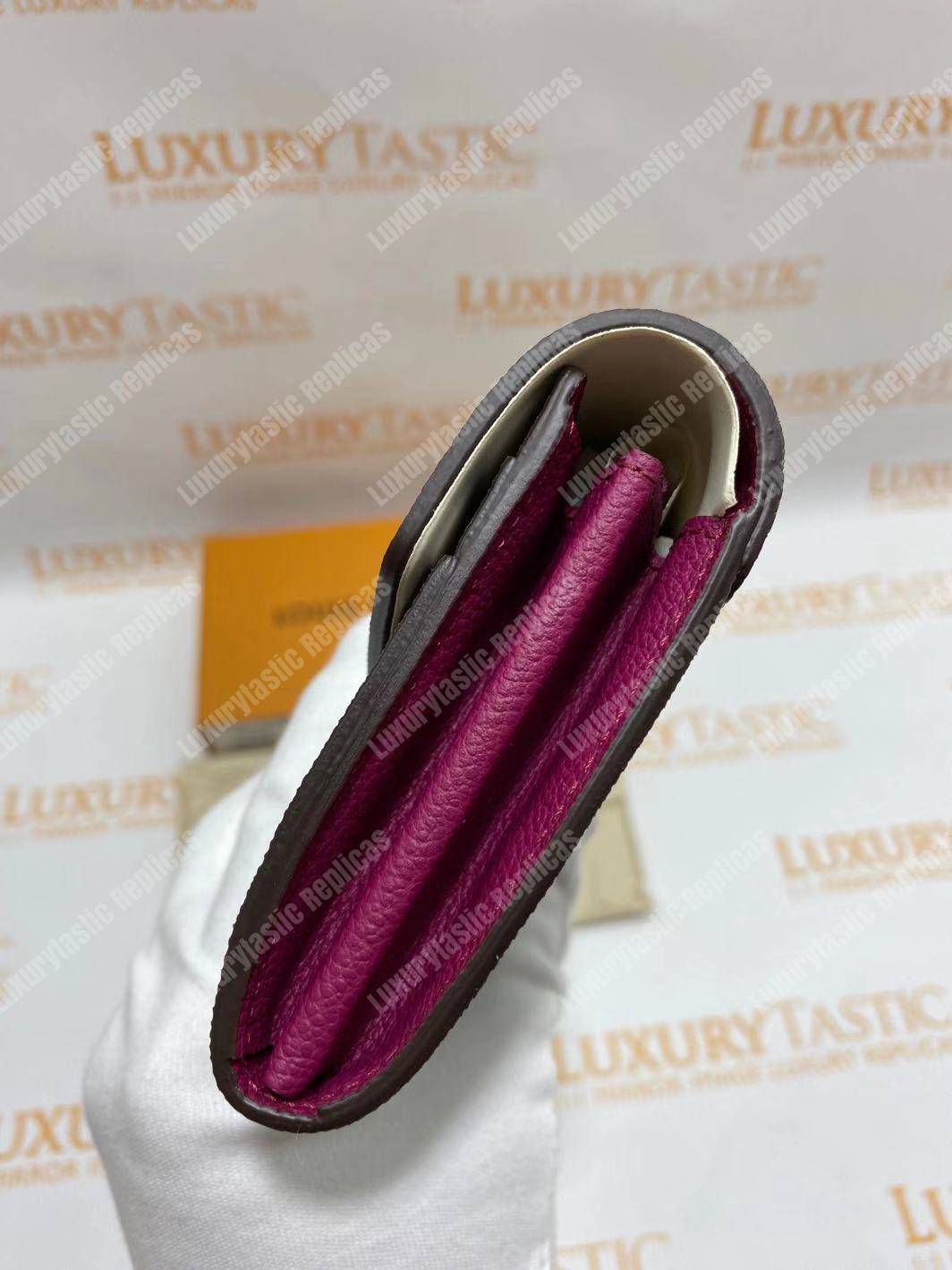 LV Pallas Wallet Monogram Canvas Grape