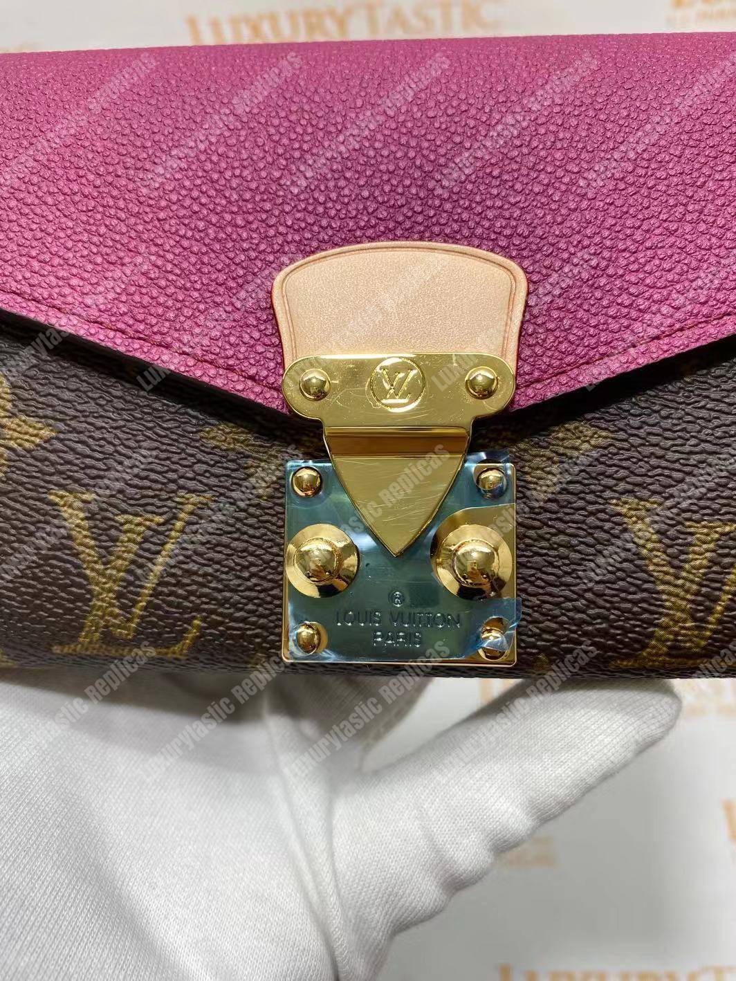 LV Pallas Wallet Monogram Canvas Grape