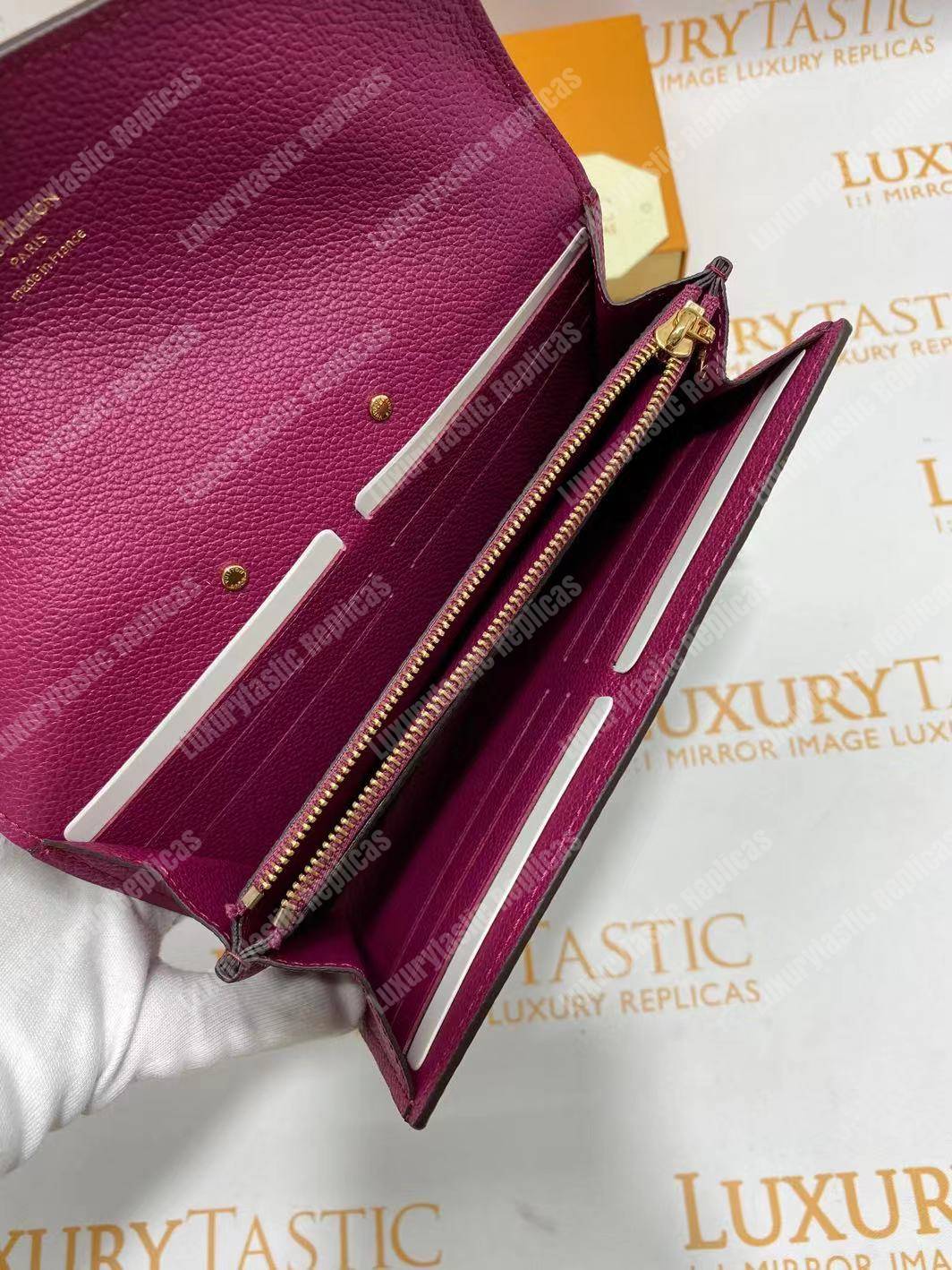 LV Pallas Wallet Monogram Canvas Grape