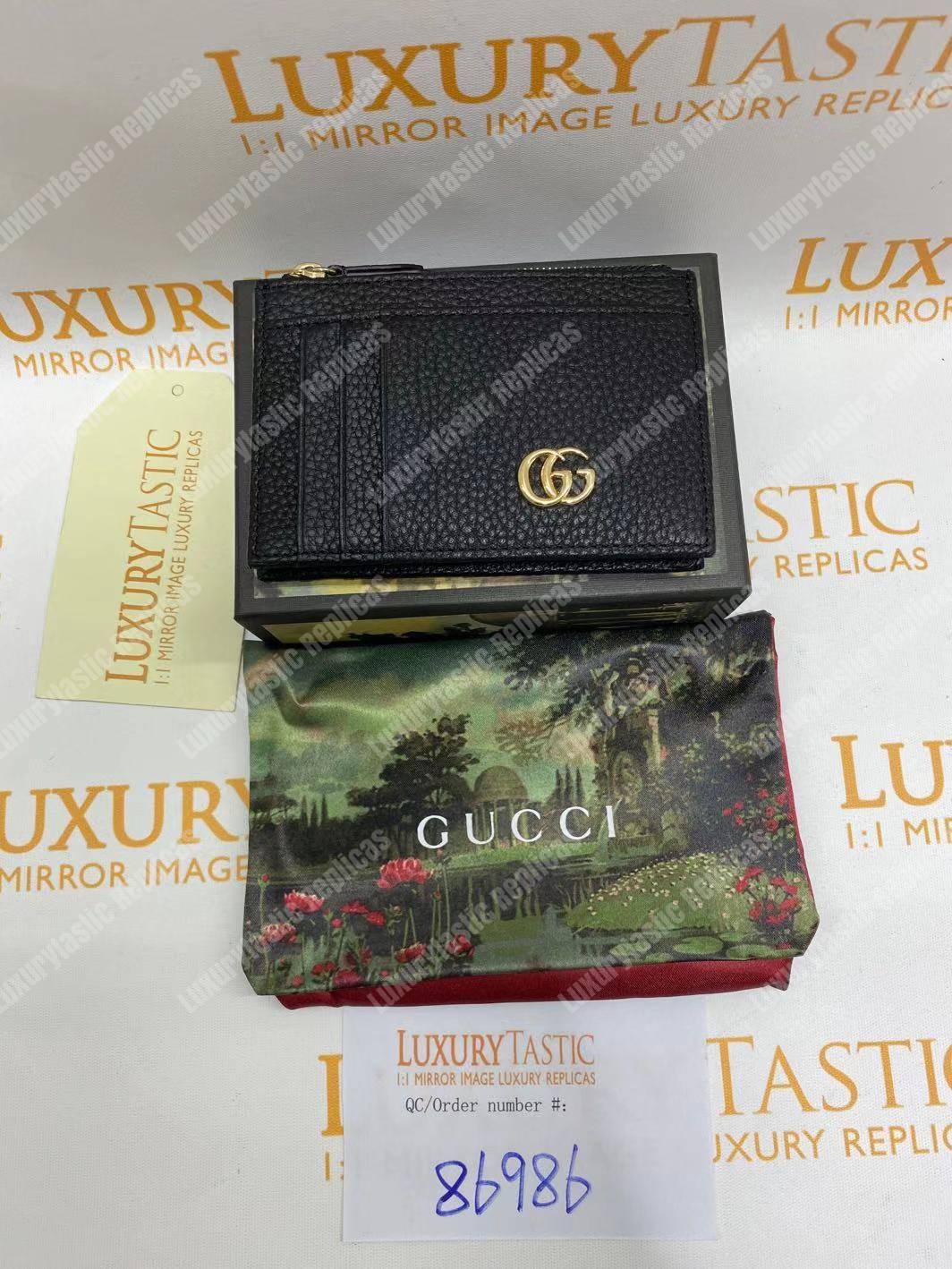 G*u*i gg marmont card case black