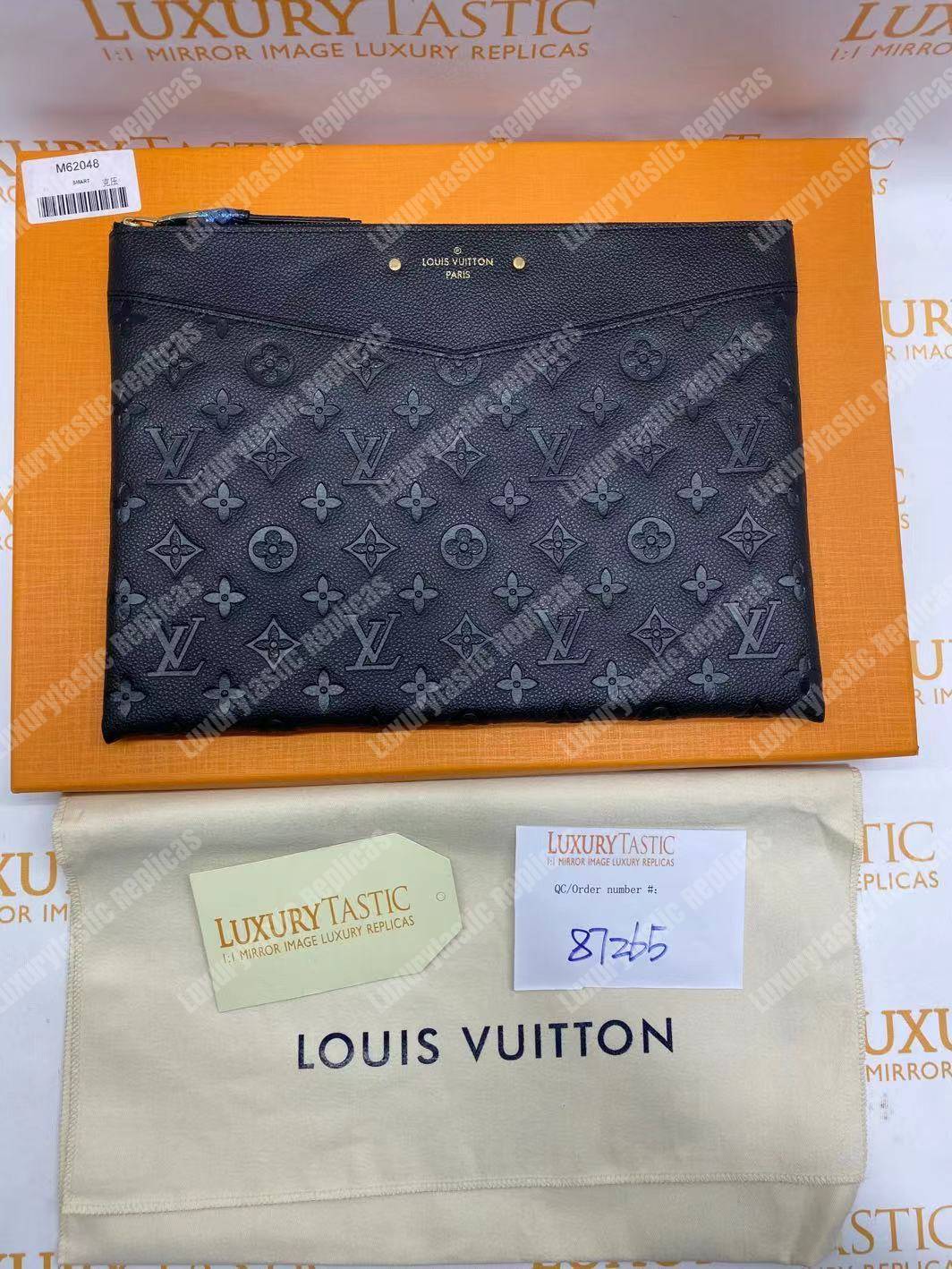 LV Daily Pouch Monogram Empreinte Black
