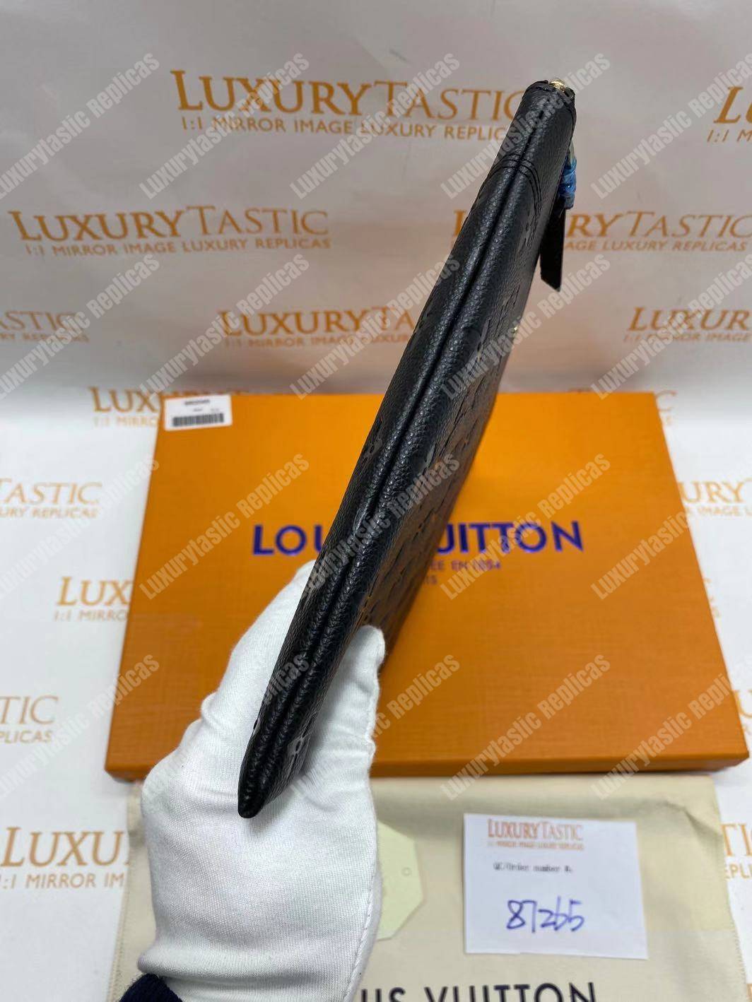 LV Daily Pouch Monogram Empreinte Black