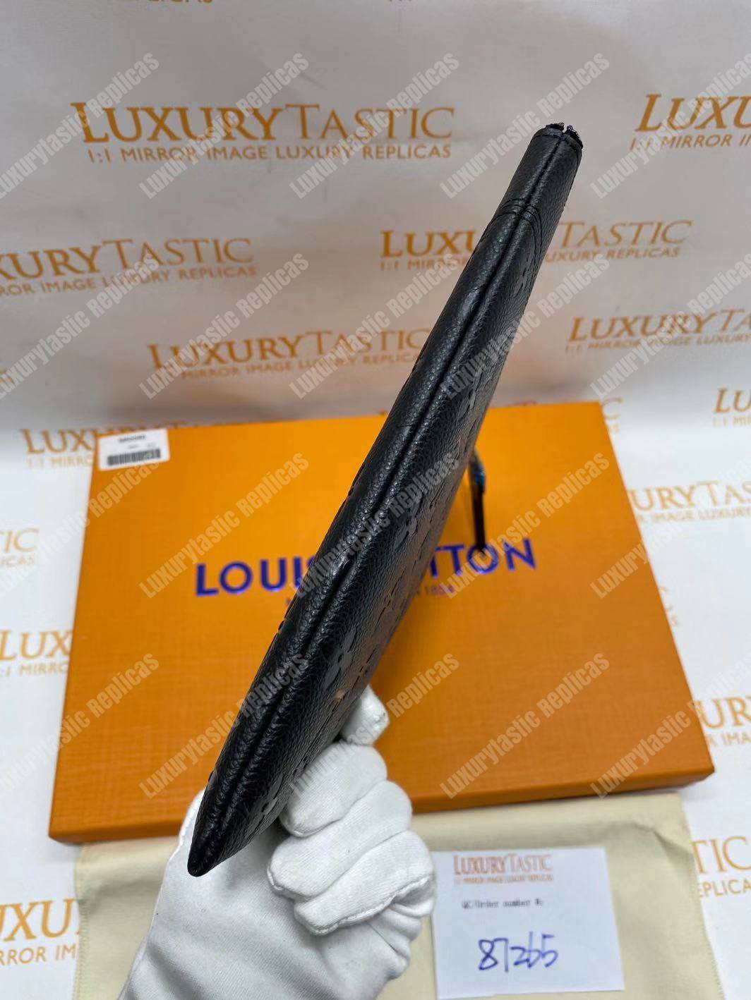 LV Daily Pouch Monogram Empreinte Black