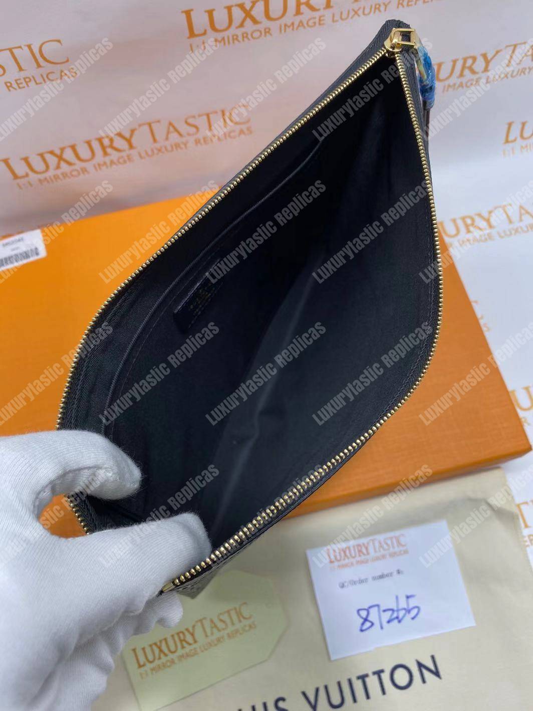 LV Daily Pouch Monogram Empreinte Black