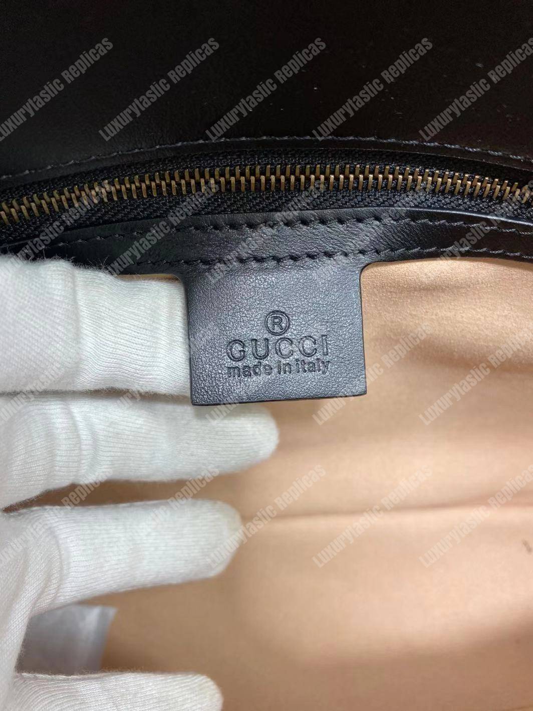 G*u*i gg marmont medium matelasse shoulder bag black