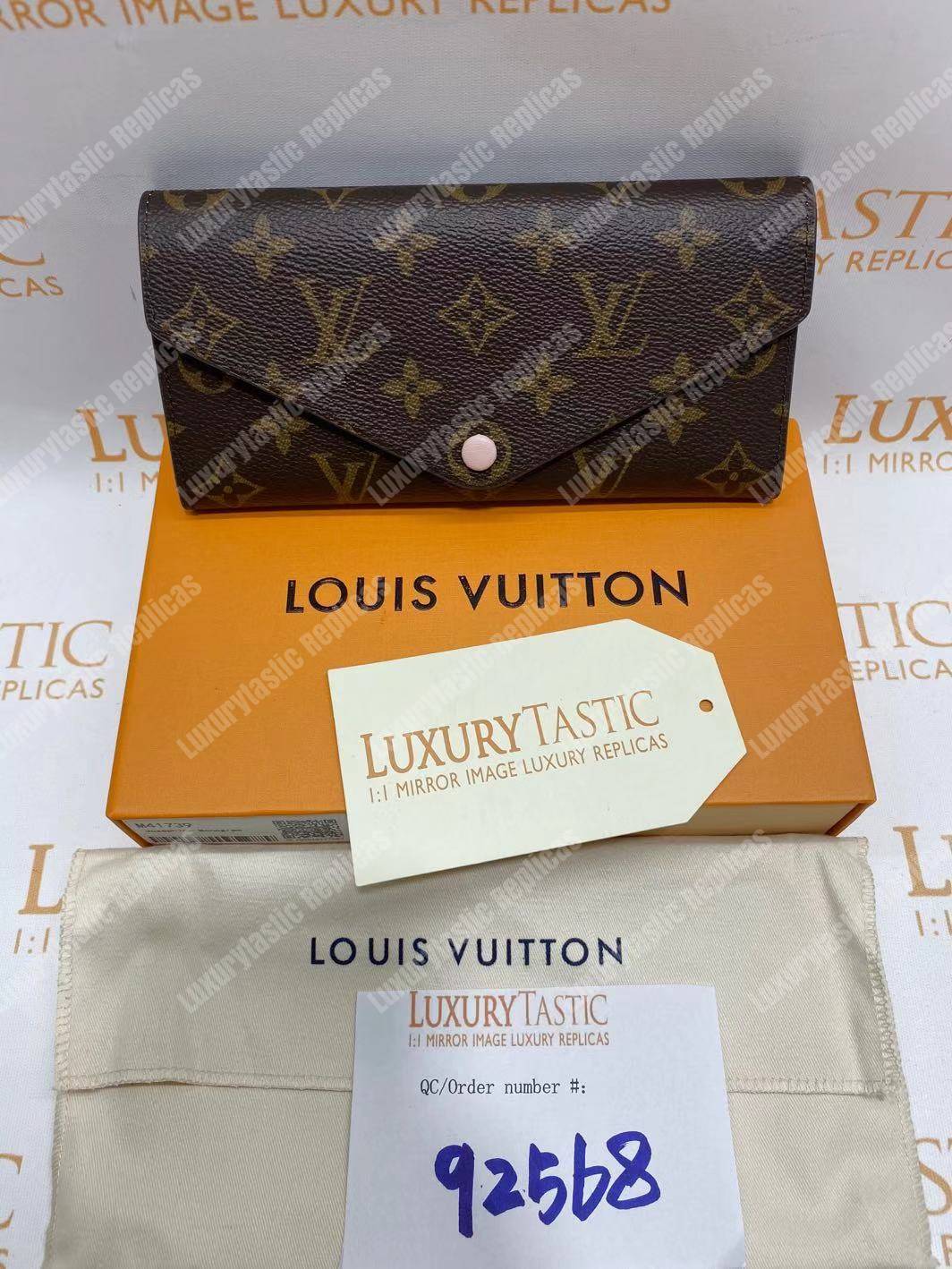 LV Joséphine Wallet Monogram Rose Ballerine