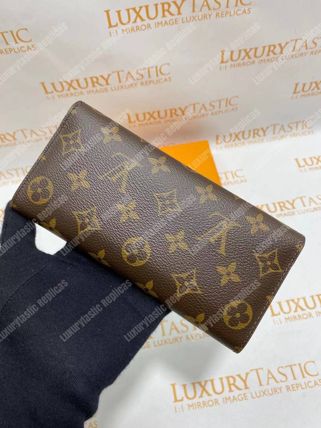 LV Joséphine Wallet Monogram Rose Ballerine