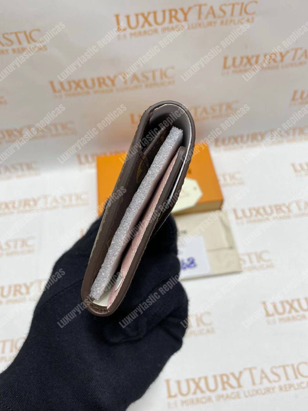 LV Joséphine Wallet Monogram Rose Ballerine