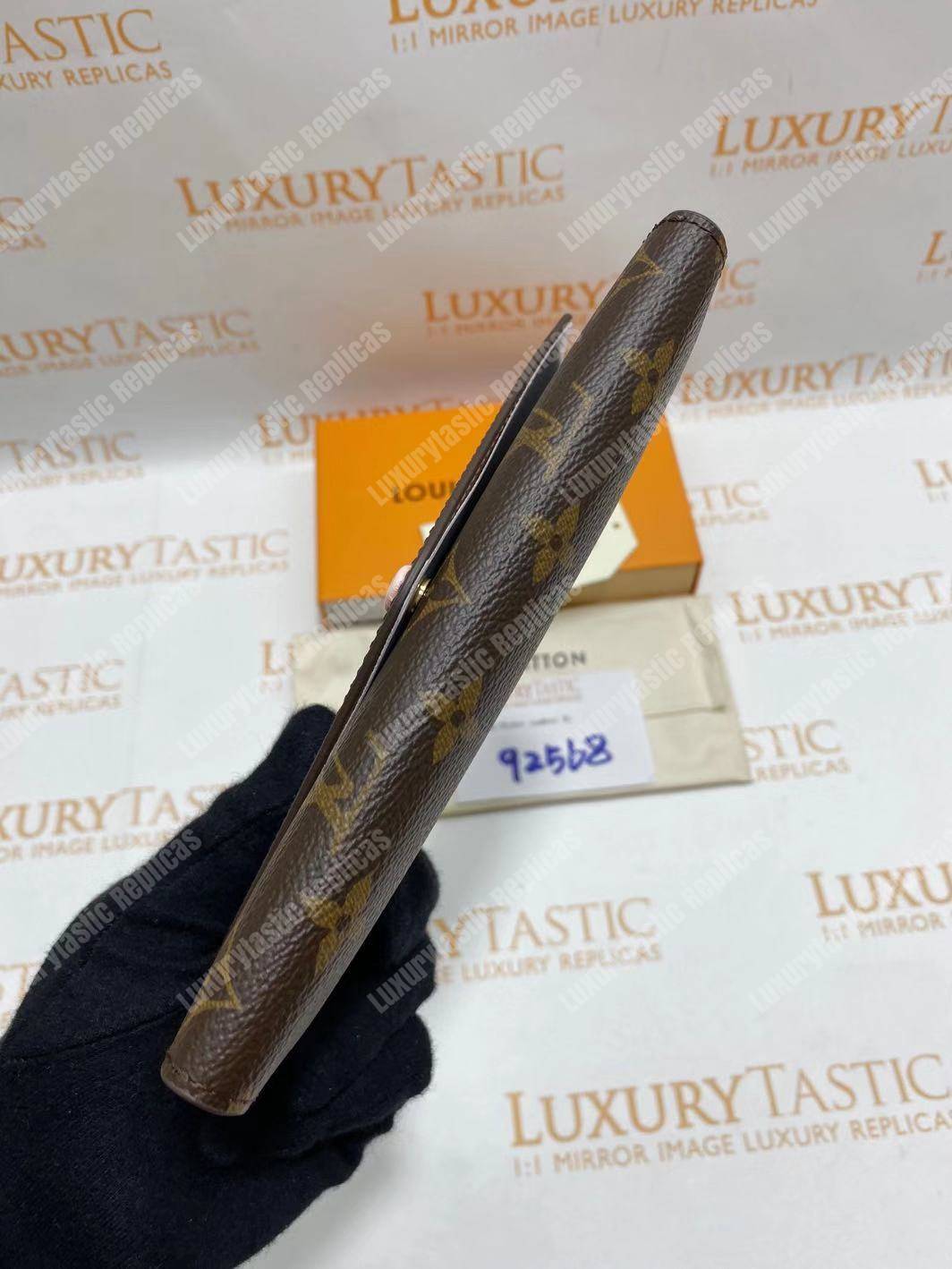 LV Joséphine Wallet Monogram Rose Ballerine