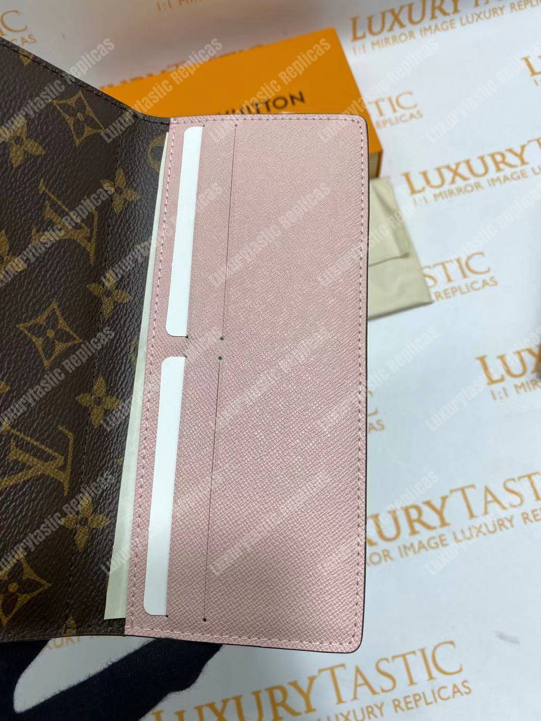 LV Joséphine Wallet Monogram Rose Ballerine