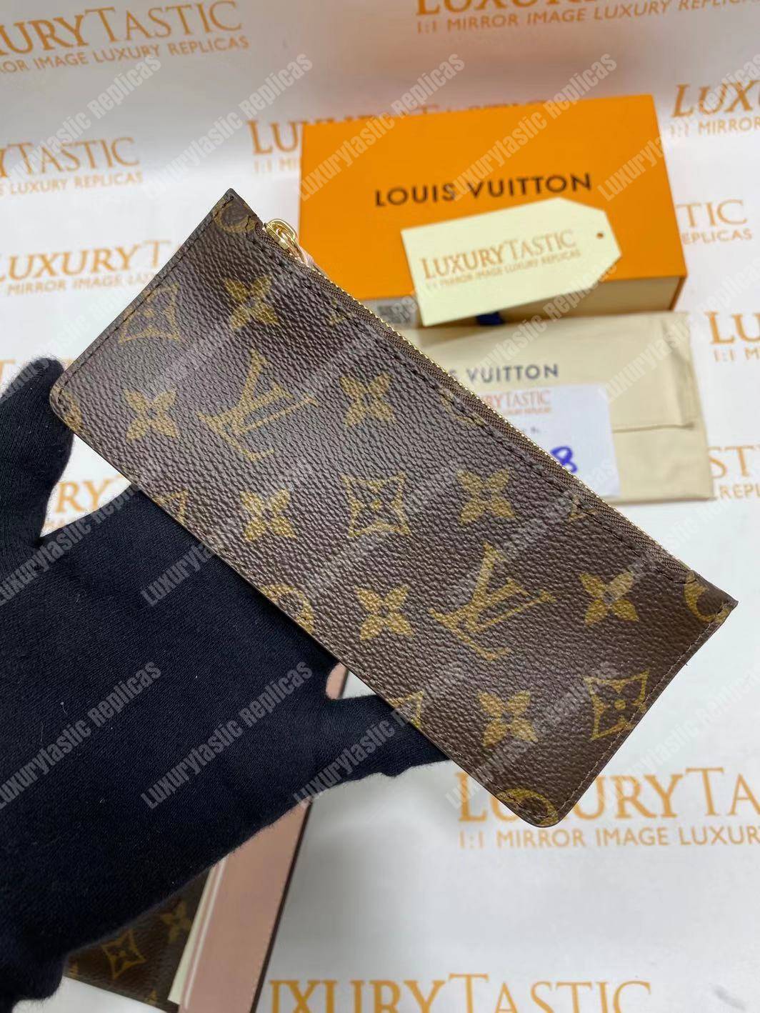 LV Joséphine Wallet Monogram Rose Ballerine