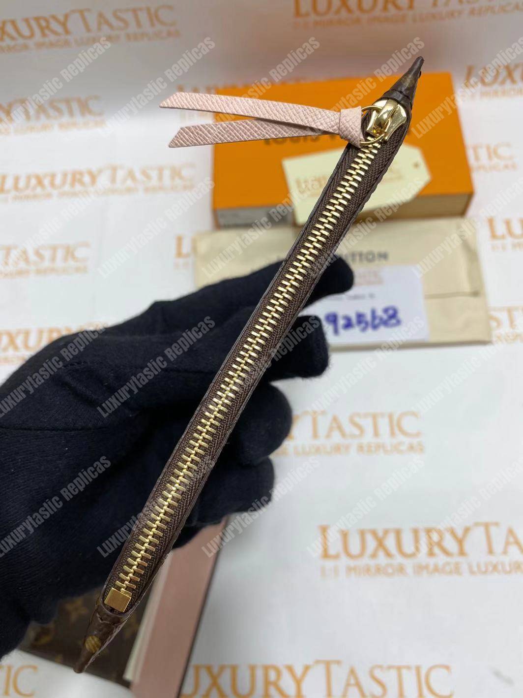 LV Joséphine Wallet Monogram Rose Ballerine