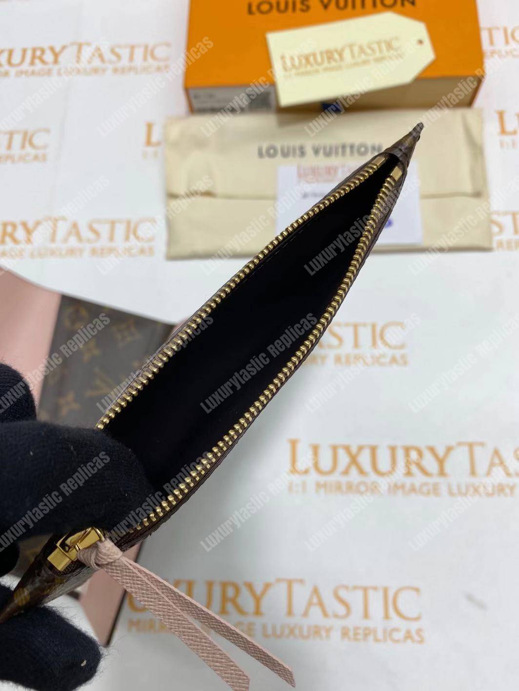 LV Joséphine Wallet Monogram Rose Ballerine