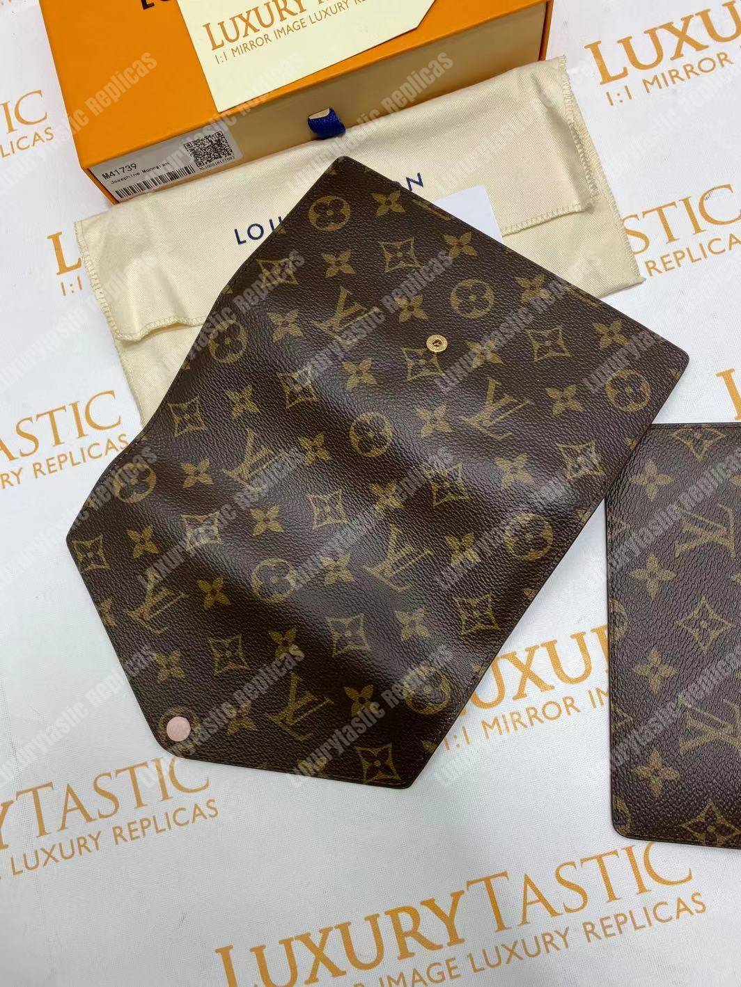 LV Joséphine Wallet Monogram Rose Ballerine