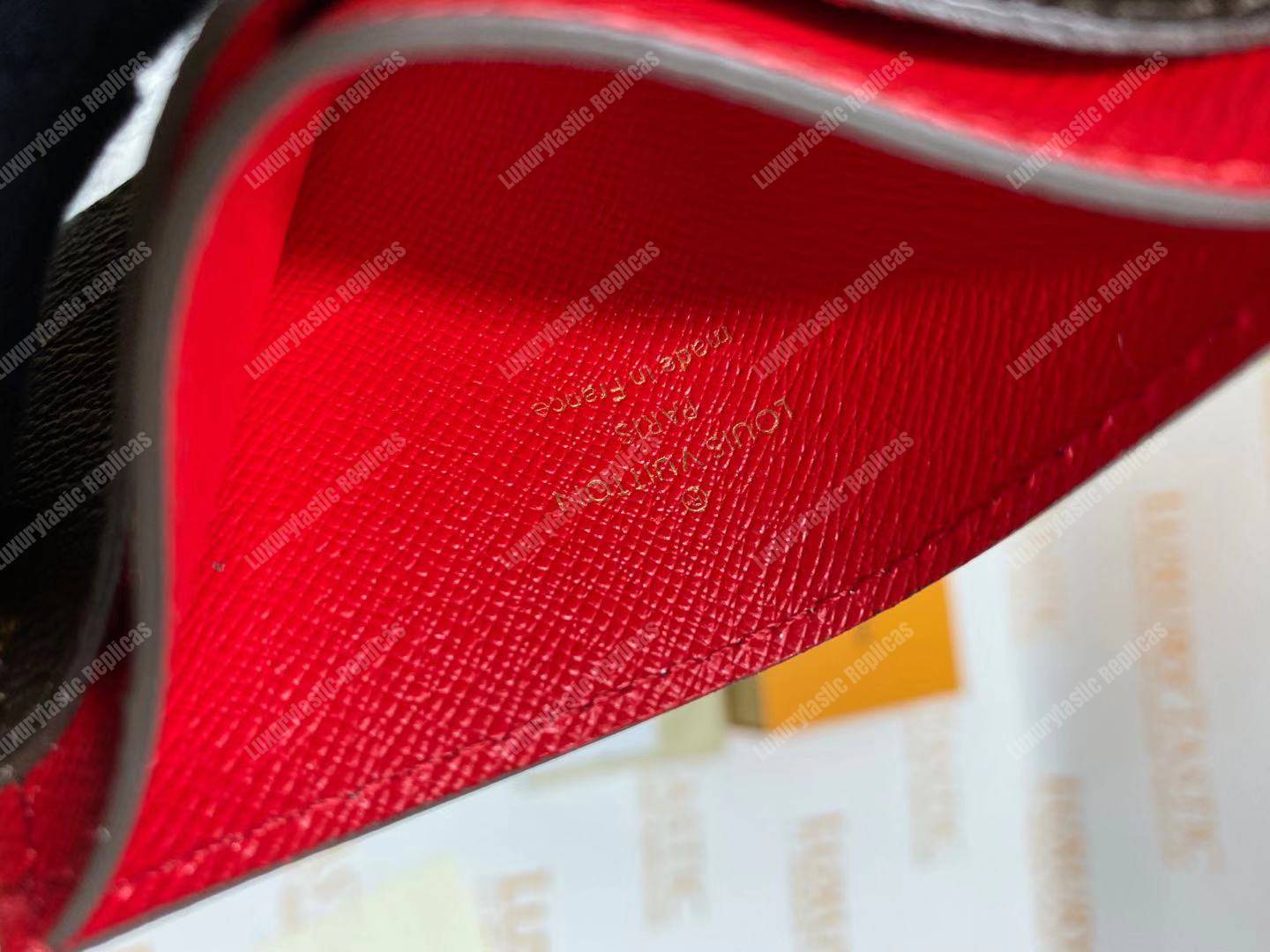 LV Card Holder Monogram Canvas Fuchsia Pink