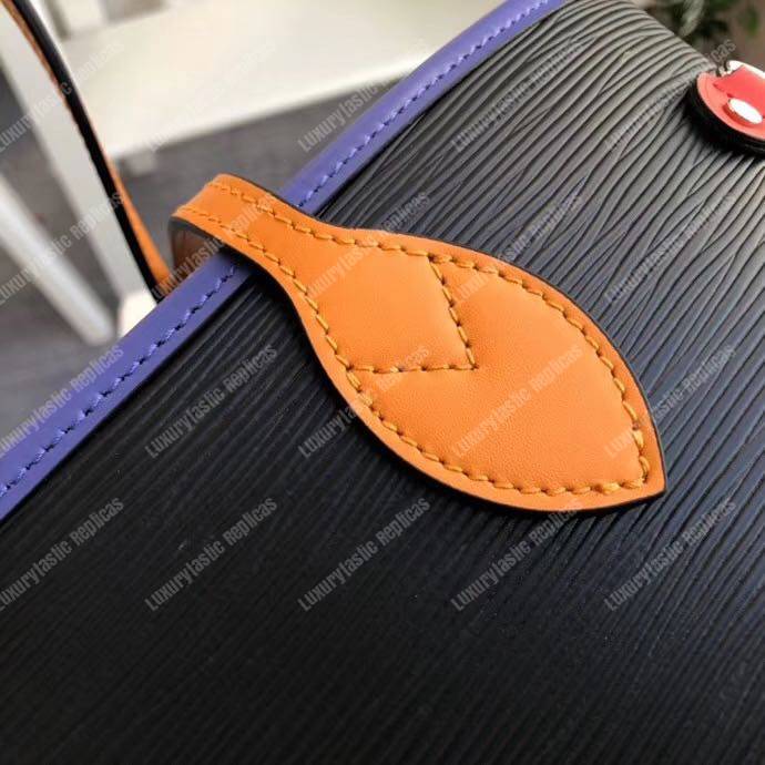 LV Neverfull MM Tote Epi Leather Black