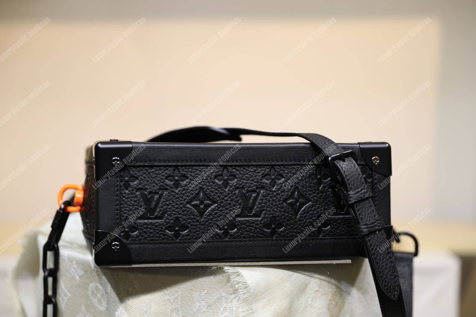 LV Soft Trunk Taurillon Monogram Canvas Black