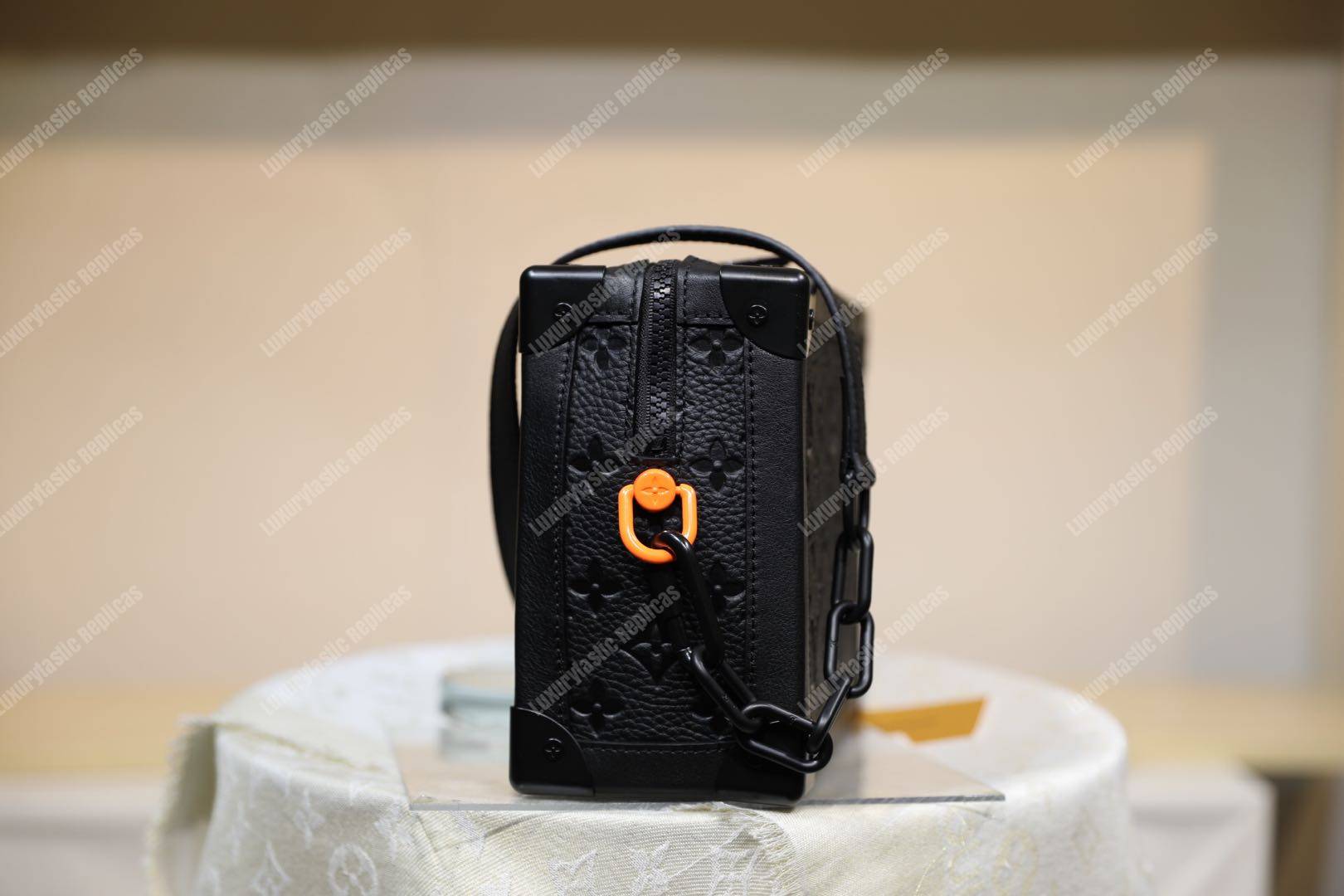 LV Soft Trunk Taurillon Monogram Canvas Black