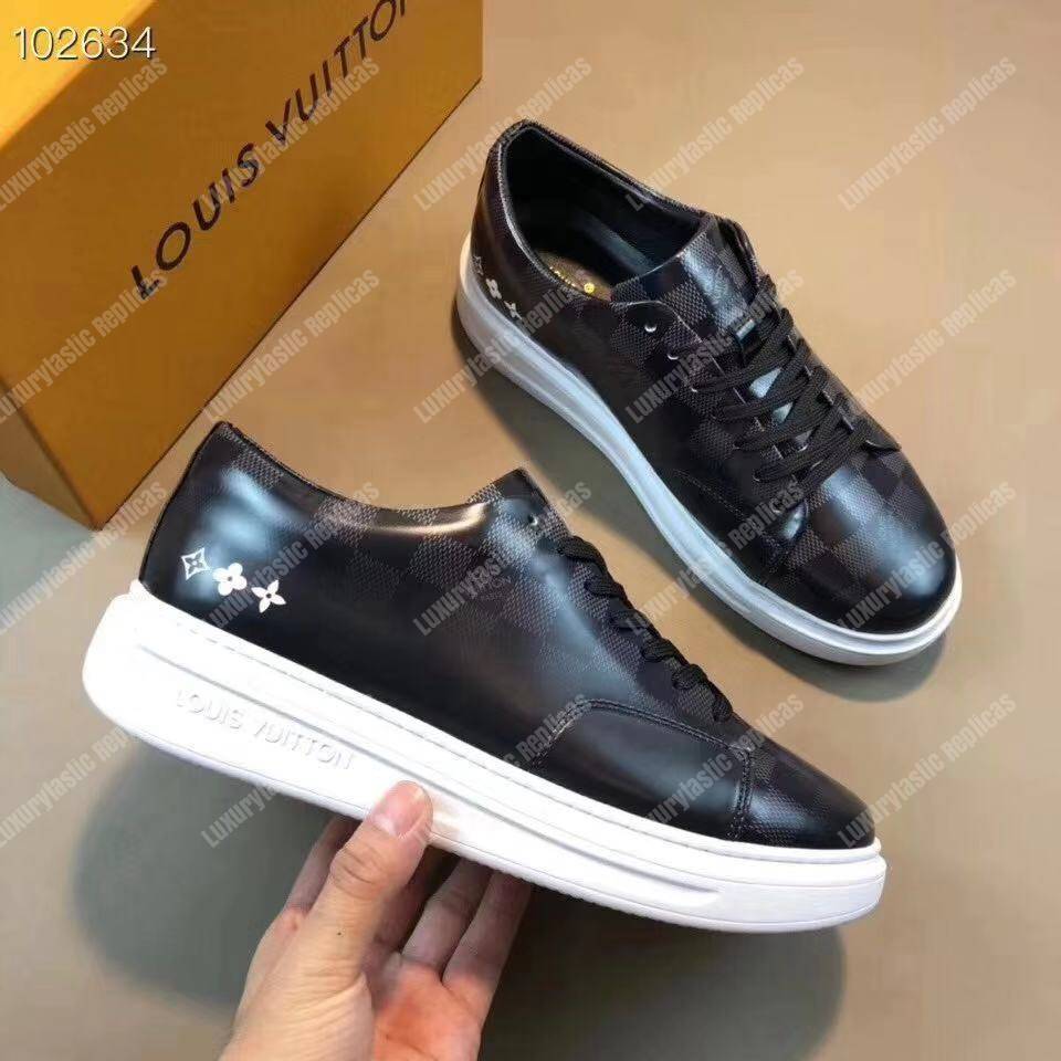 LV Beverly Hills Sneaker Damier Glzaed Canvas