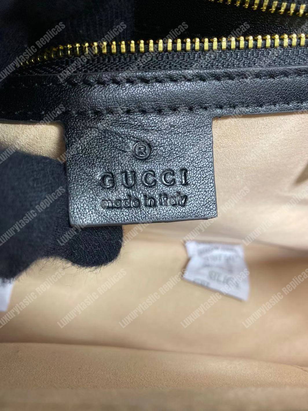 G*u*i sylvie velvet small shoulder bag black