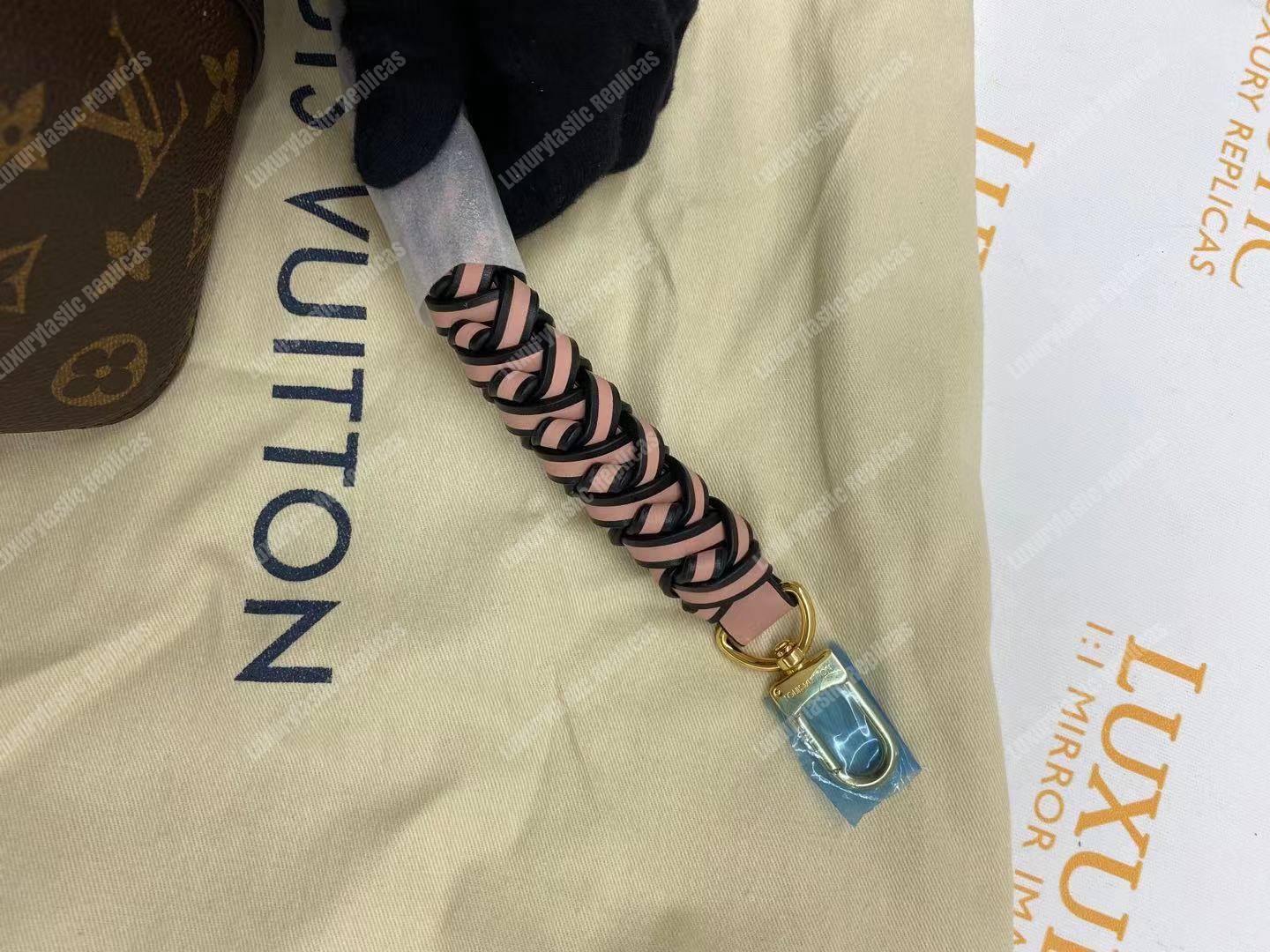 LV NéoNoé Monogram Bucket Bag Rose Ballerine