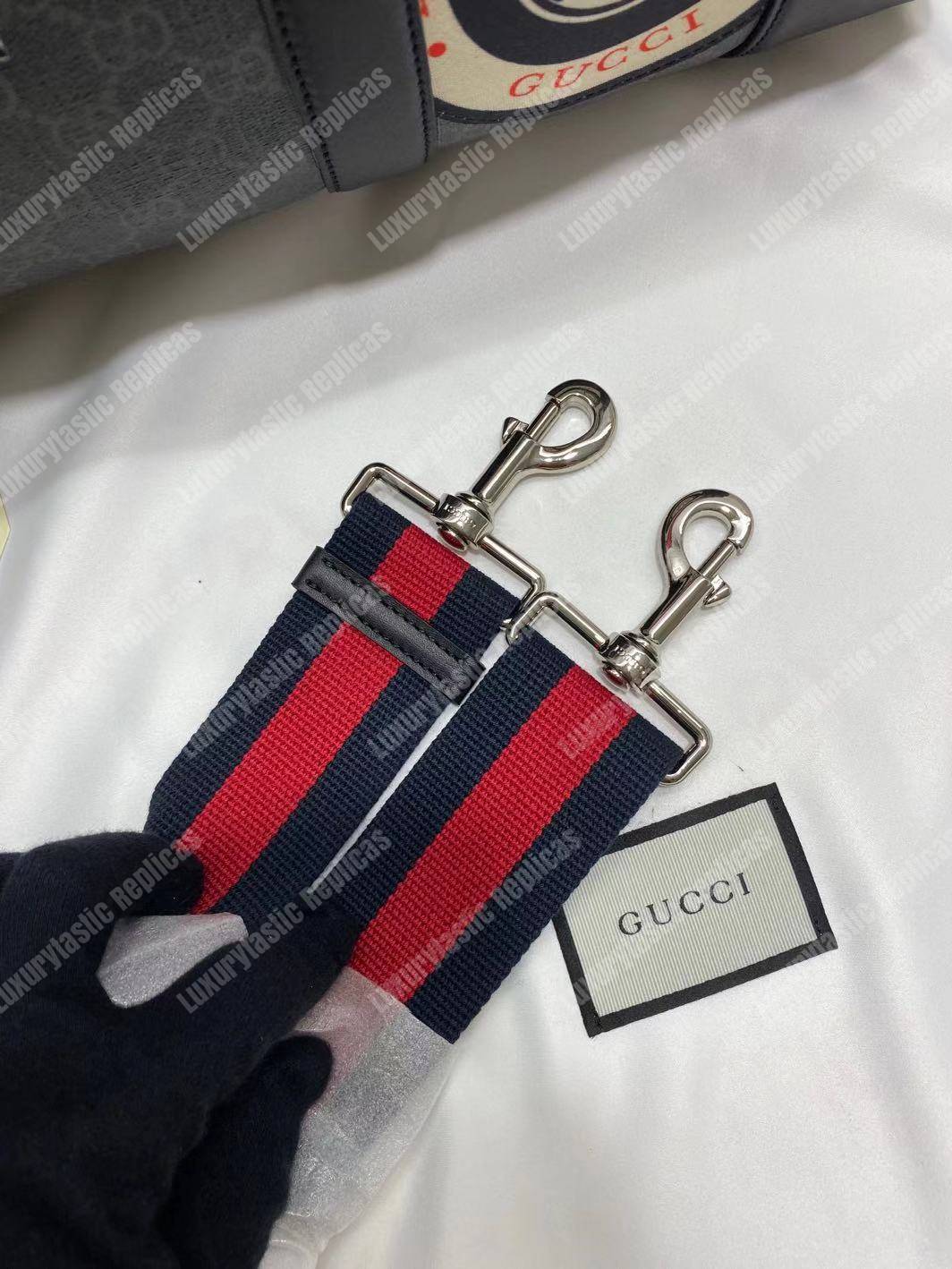 G*u*i night courrier soft gg sup*e carry-on duffle