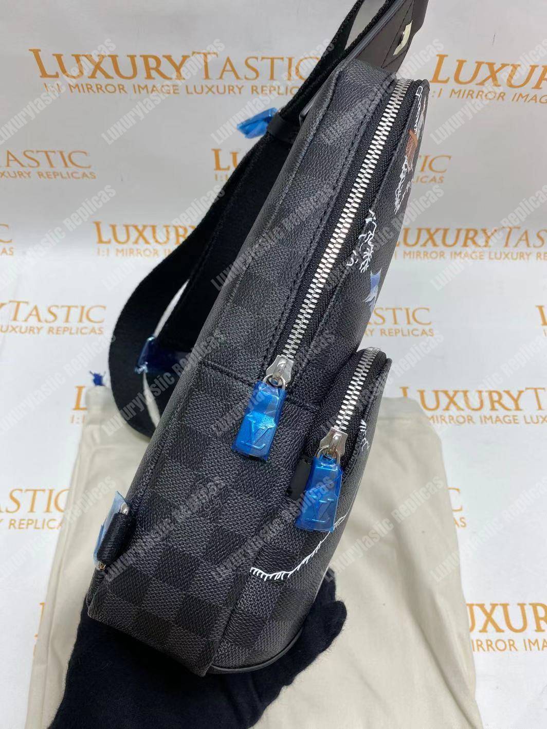 LV Avenue Sling Bag Damier Graphite Maps of the Renaissance