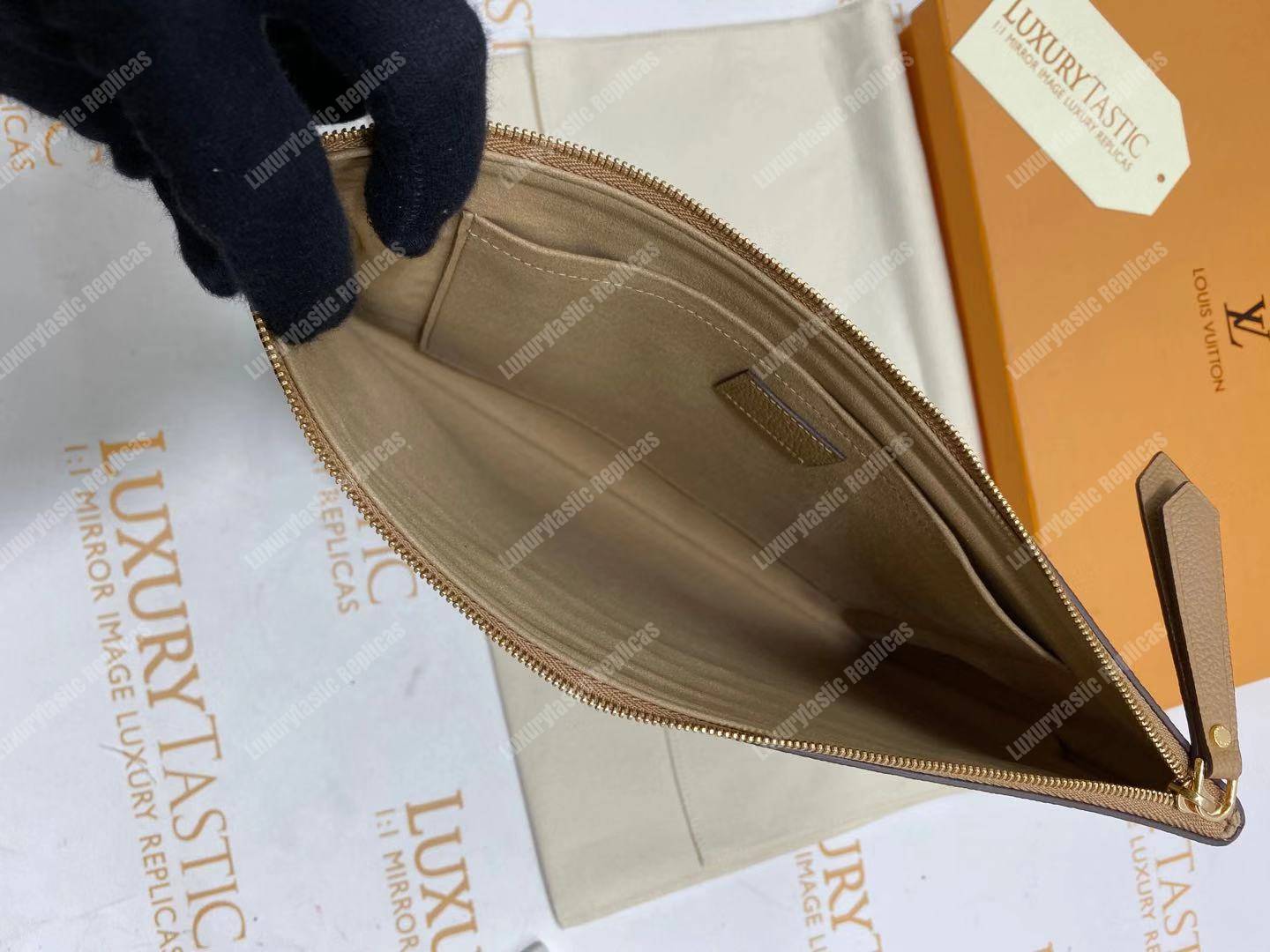 LV Daily Pouch Monogram Sesame