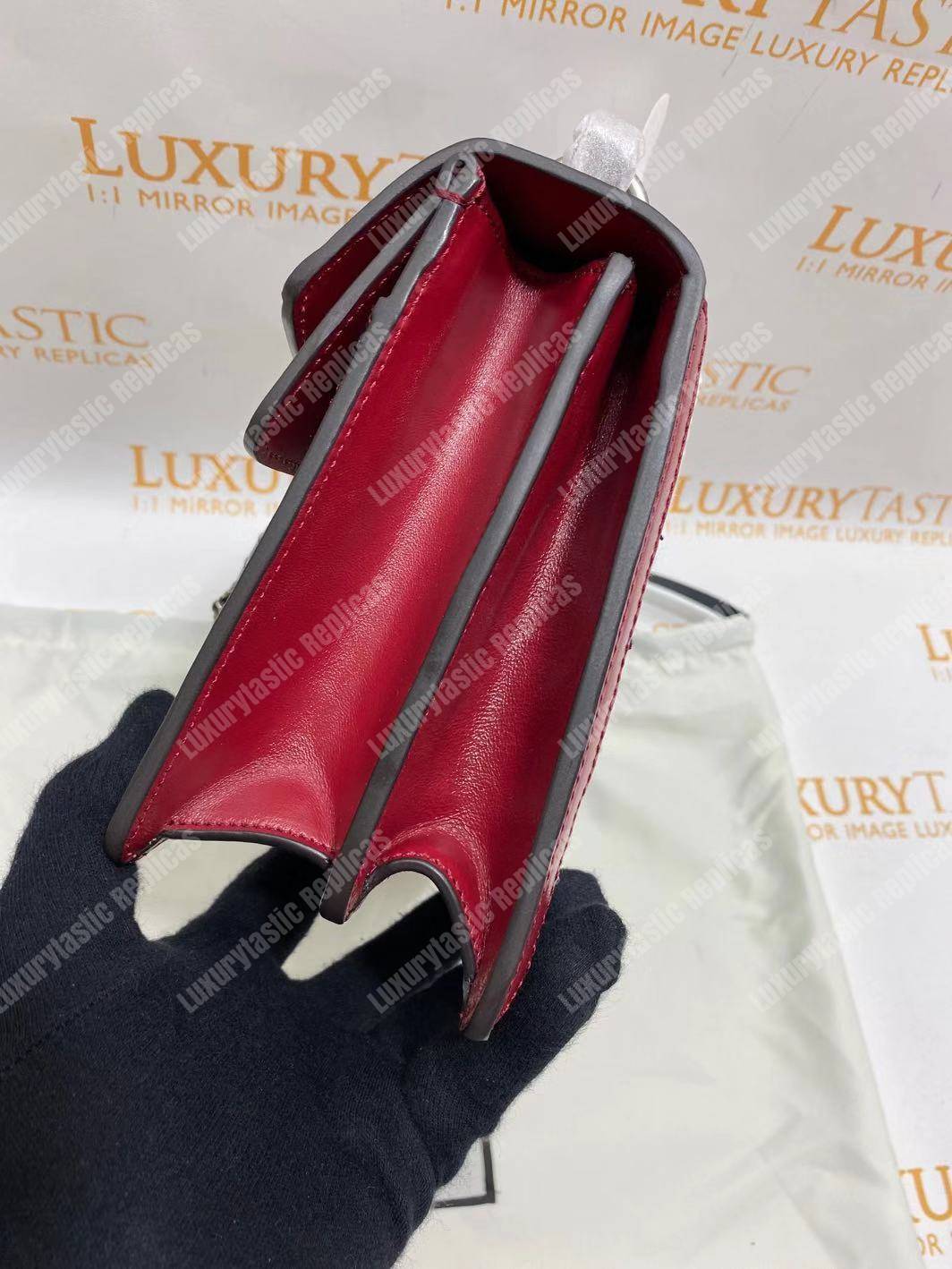 G*u*i dionysus gg tweed small shoulder bag black/white