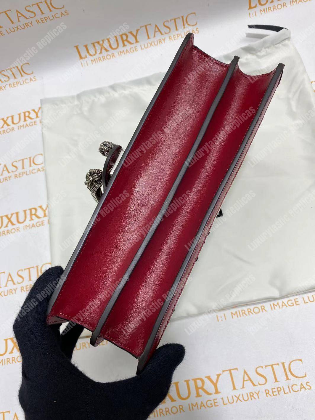 G*u*i dionysus gg tweed small shoulder bag black/white