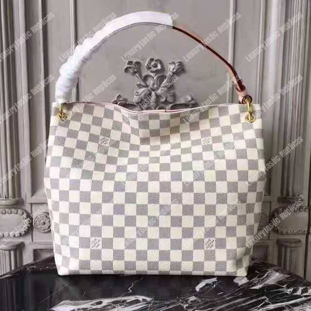 LV Graceful PM Damier Azur Rose Ballerine