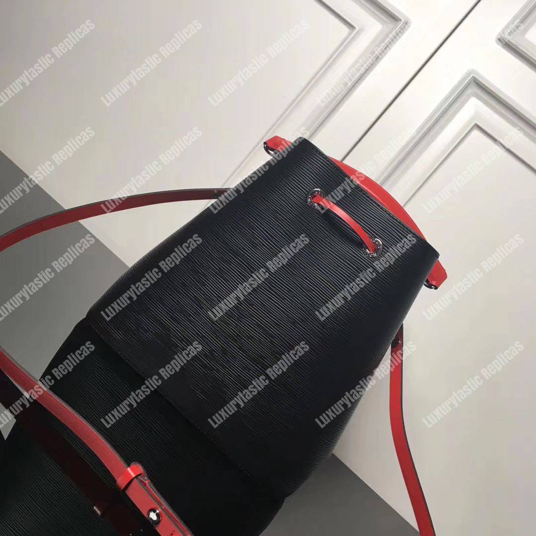 LV NéoNoé Bag Epi Leather White/Black