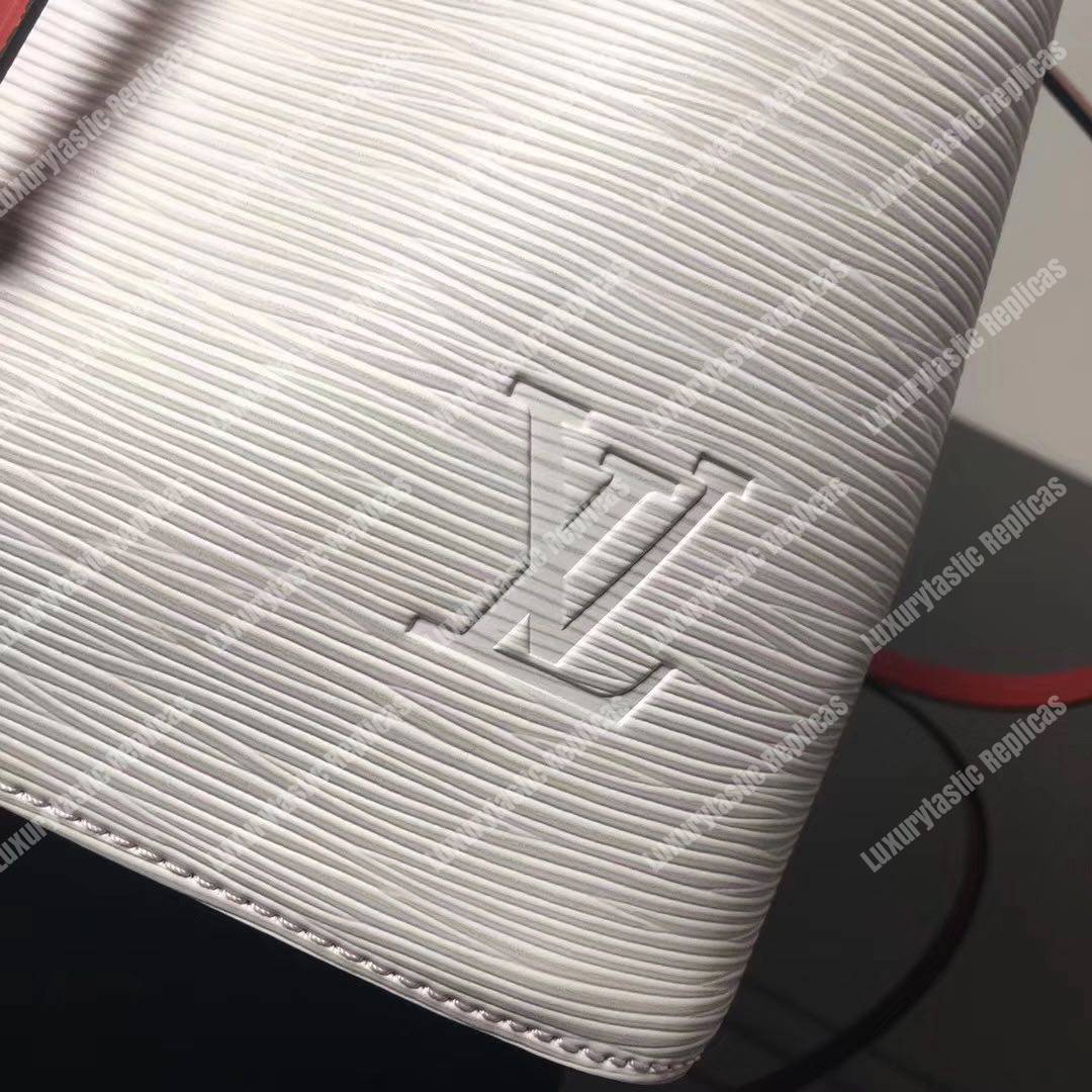 LV NéoNoé Bag Epi Leather White/Black