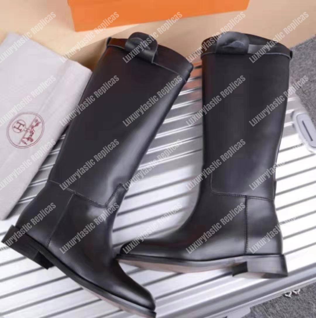 H**mes jumping boot black