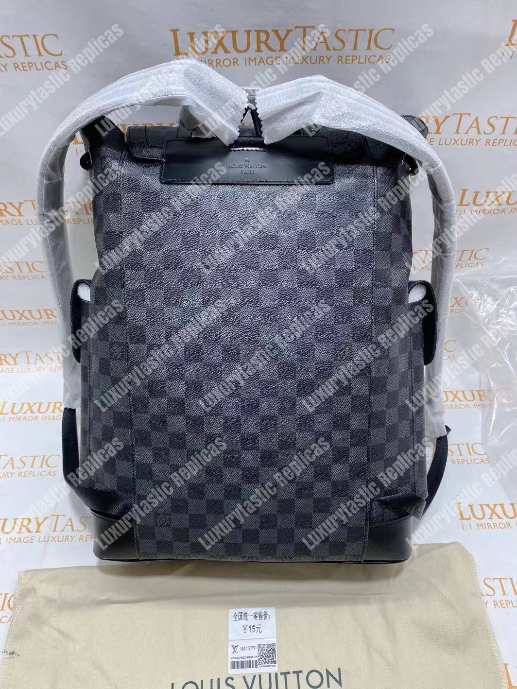 LV Christopher Backpack PM Damier Graphite