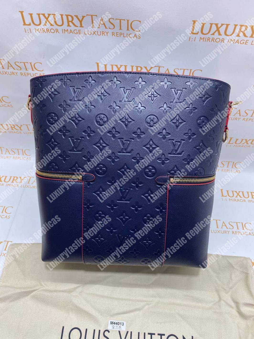 LV Melie Designer Monogram Leather Marine Rouge