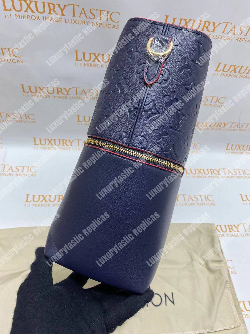 LV Melie Designer Monogram Leather Marine Rouge