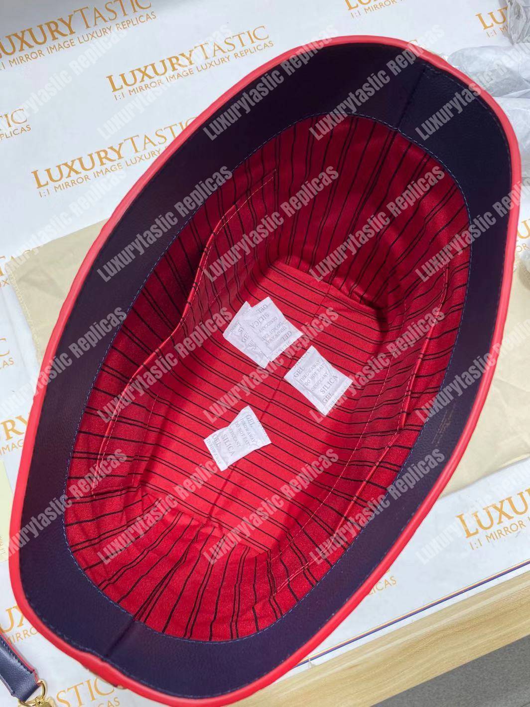 LV Melie Designer Monogram Leather Marine Rouge