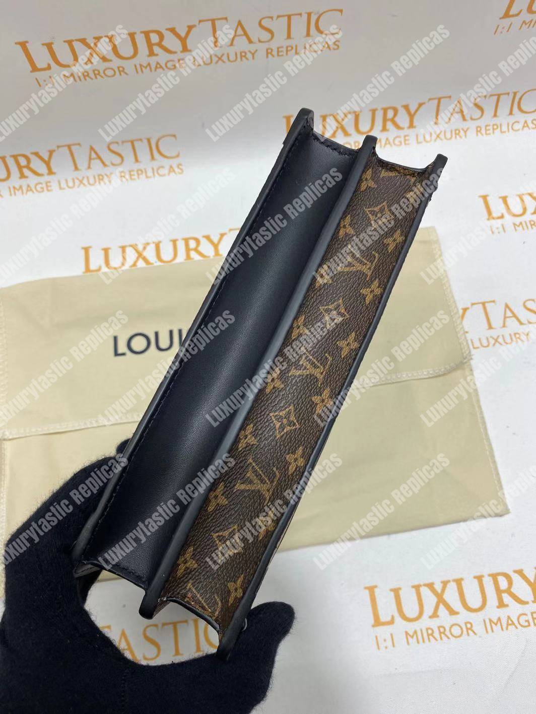 LV Trunk Clutch Monogram Reverse Canvas