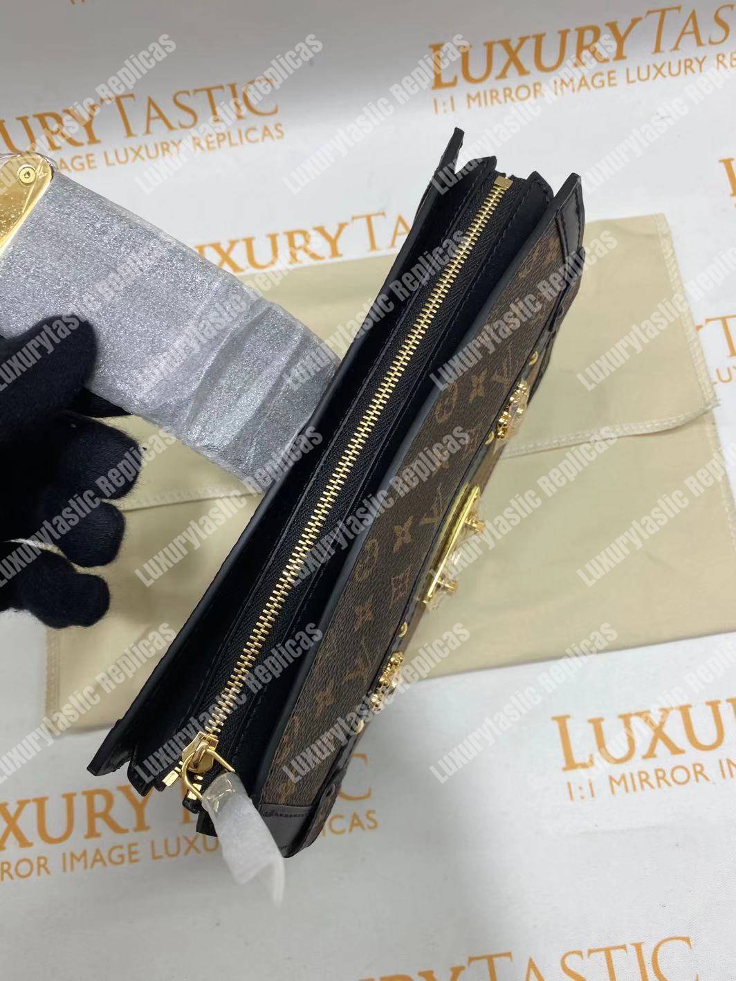 LV Trunk Clutch Monogram Reverse Canvas