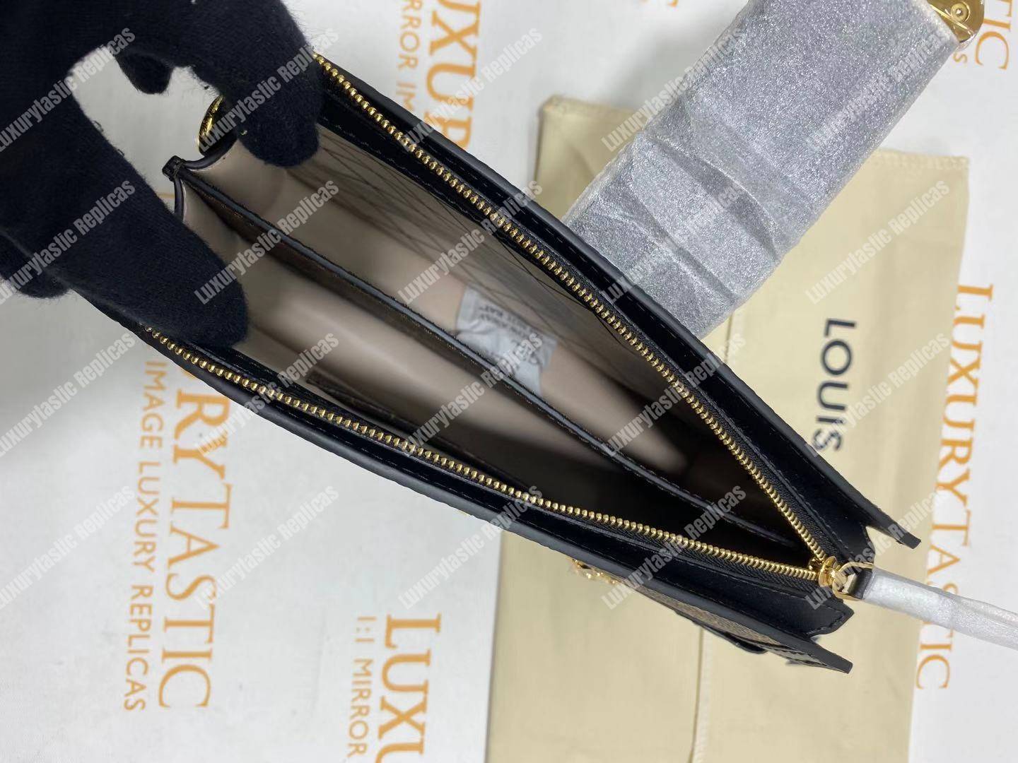 LV Trunk Clutch Monogram Reverse Canvas