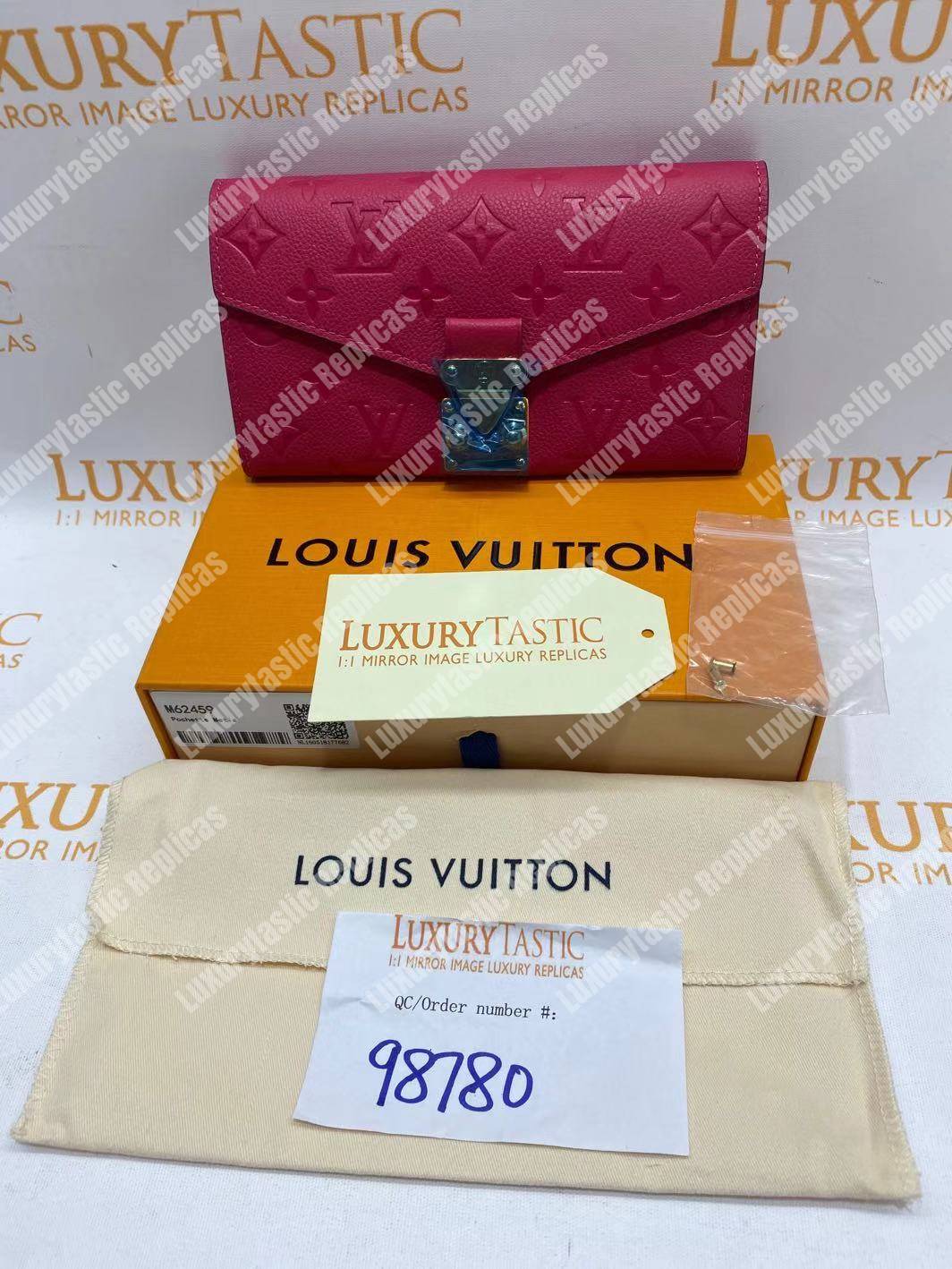 LV Metis Wallet Monogram Empreinte Leather Freesia
