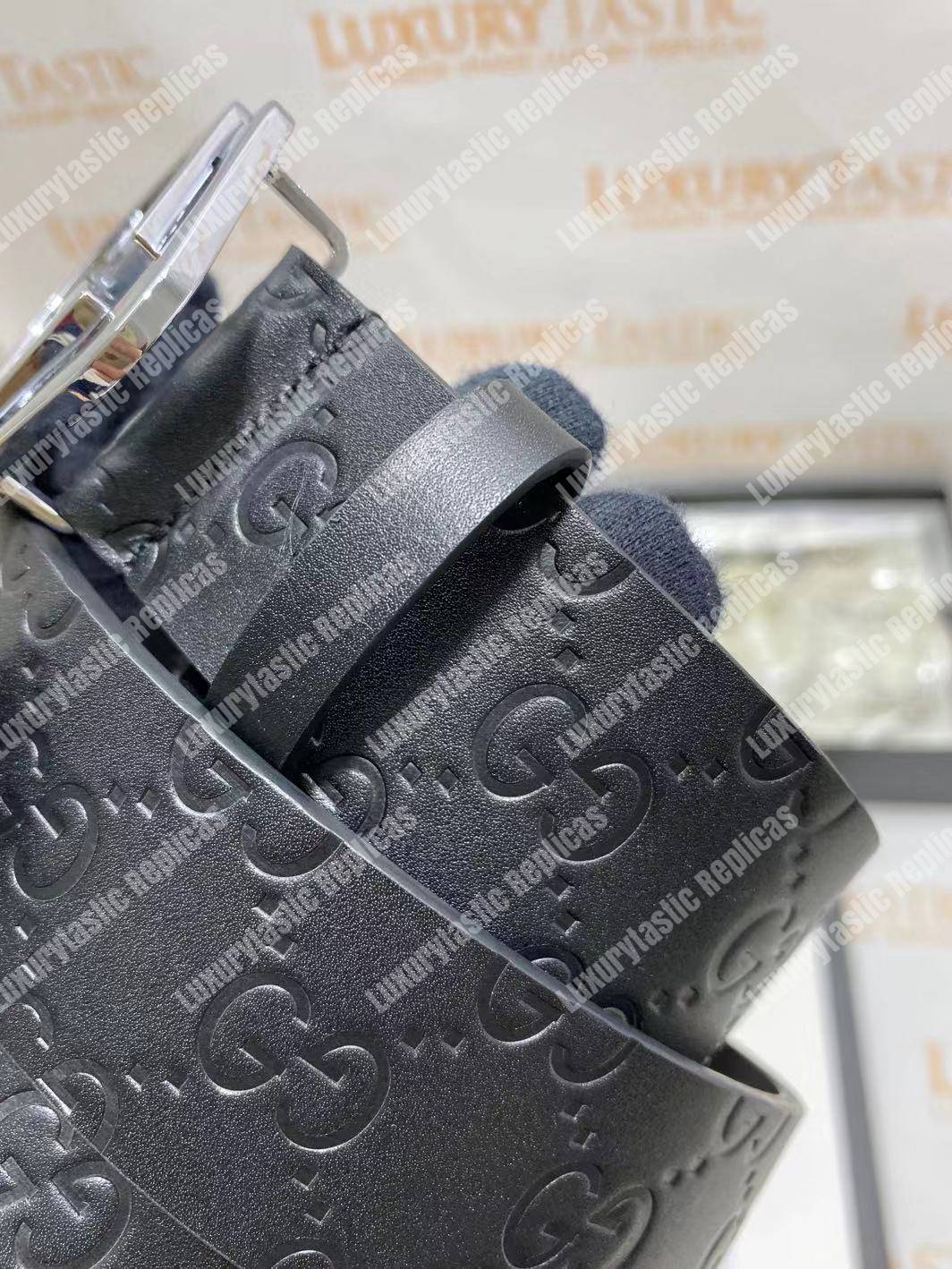 G*u*i signature leather belt