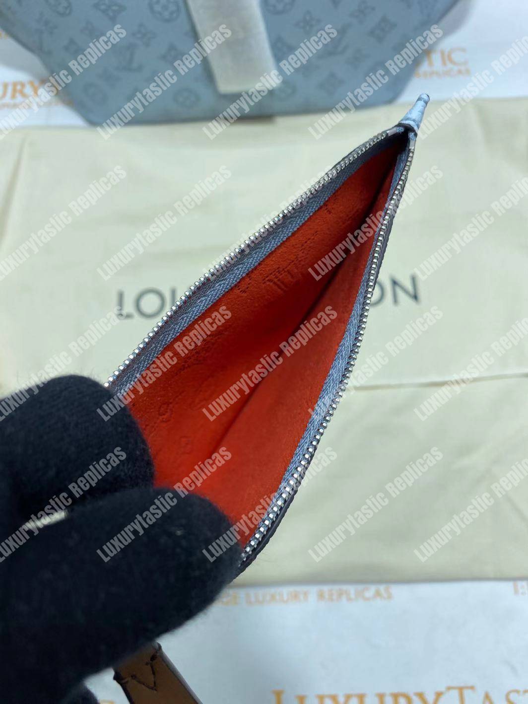 LV Girolata Handbag Mahina Bleu Horizon Pumpkin