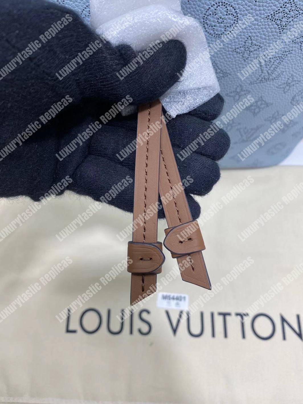 LV Girolata Handbag Mahina Bleu Horizon Pumpkin