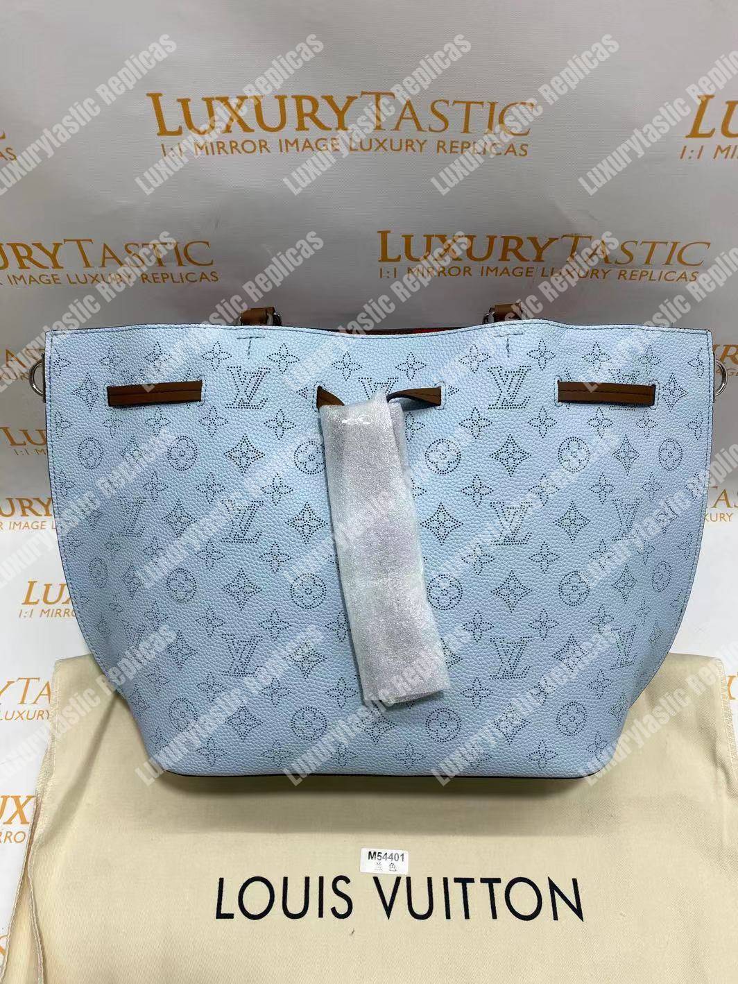 LV Girolata Handbag Mahina Bleu Horizon Pumpkin