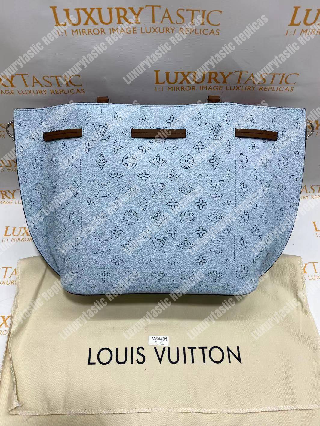 LV Girolata Handbag Mahina Bleu Horizon Pumpkin
