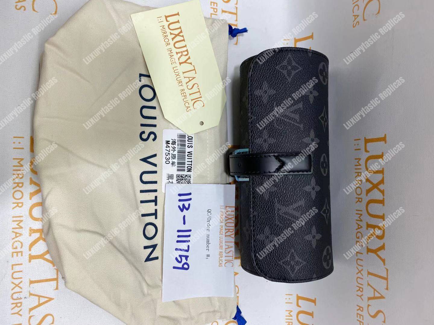 LV 3 Watch Case Monogram Eclipse