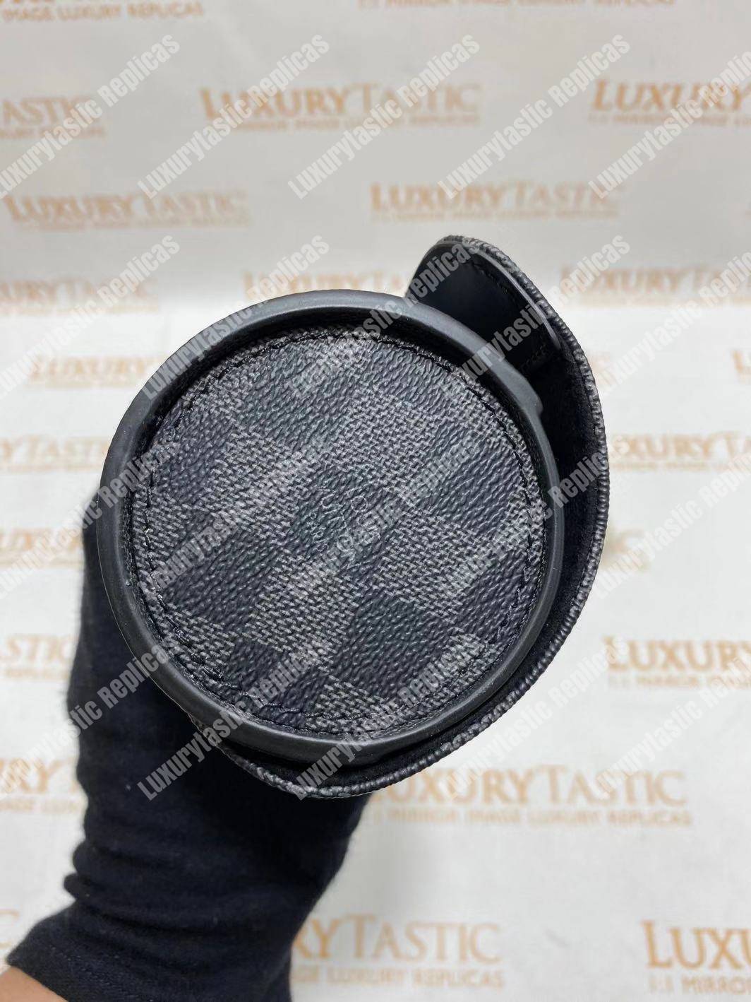 LV 3 Watch Case Damier Graphite Canvas