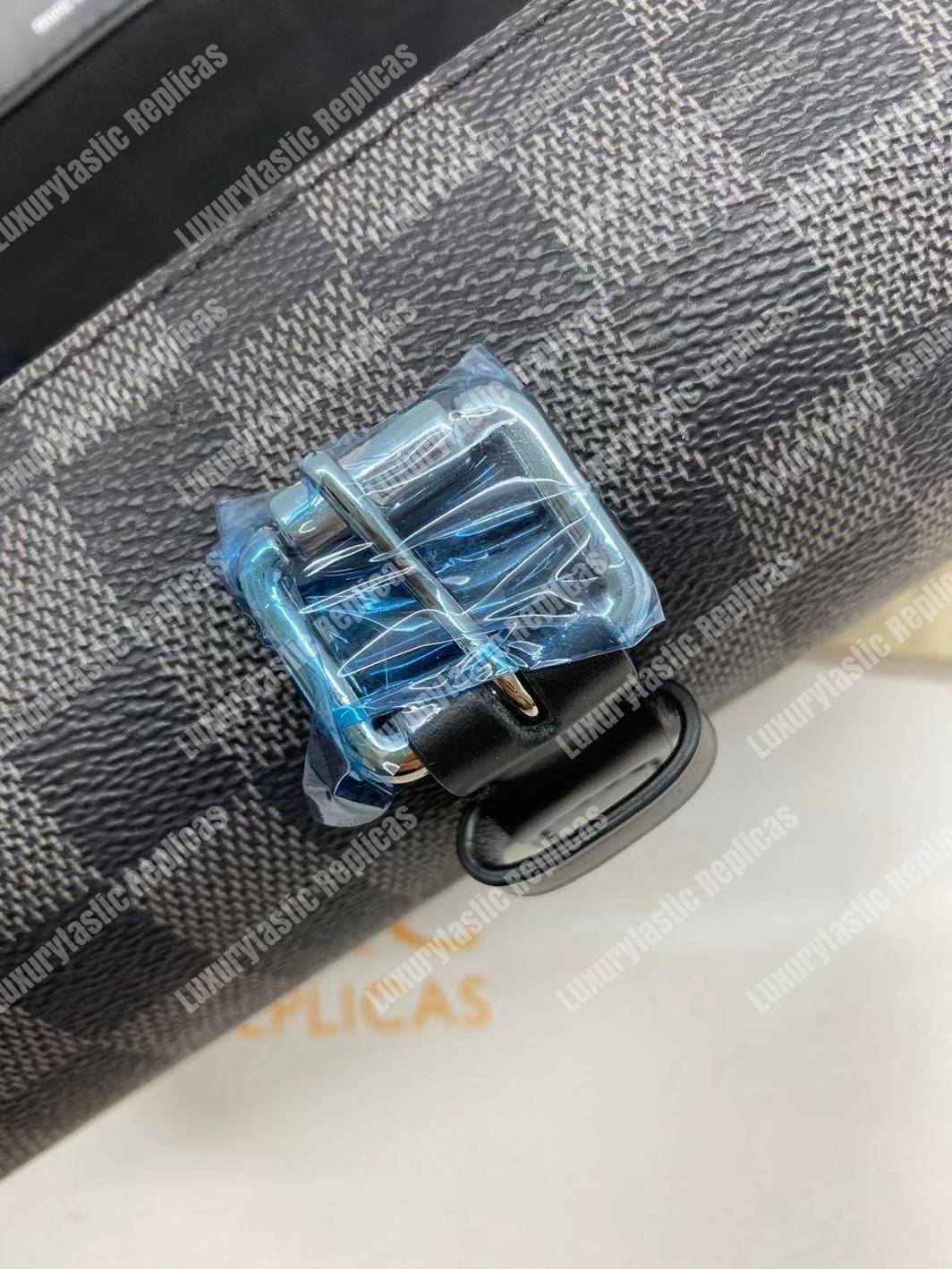 LV 3 Watch Case Damier Graphite Canvas